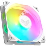 ASUS TUF GAMING TR120 ARGB, Gehäuselüfter weiß/transparent, Reverse Blade, 3er Pack, 120 mm