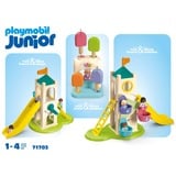 PLAYMOBIL 71703 Junior: Erlebnisturm mit Eisstand, Konstruktionsspielzeug 