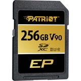 Patriot EP 256 GB SDXC, Speicherkarte schwarz, UHS-II U3, Class 10, V90