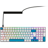 Sharkoon SKILLER SGK50 S2 PBT, Gaming-Tastatur weiß, DE-Layout, Gateron G Pro 3.0 Yellow