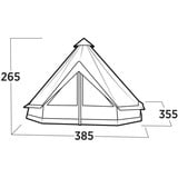 Easy Camp Vaulen Tipi, für 7 Personen, Zelt braun, Modell 2025