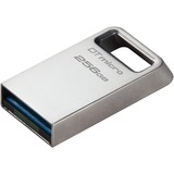 Kingston DataTraveler Micro 256 GB, USB-Stick silber, USB-A 3.2 Gen 1