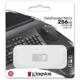 Kingston DataTraveler Micro 256 GB, USB-Stick silber, USB-A 3.2 Gen 1