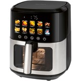 ProfiCook Heißluftfritteuse PC-FR 1286 H schwarz/edelstahl, 1.700 Watt, Korb 6,5 Liter