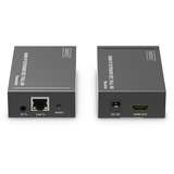 Digitus HDMI IP Extender Set, HDMI Verlängerung schwarz, 1x Sender, 1x Empfänger