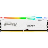 Kingston FURY DIMM 16 GB DDR5-6800, Arbeitsspeicher weiß, KF568C34BWA-16, FURY Beast RGB, INTEL XMP