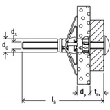 fischer Hohlraumdübel DuoHM 5x55 S PZ 25 Stück, mit Panhead-Schraube