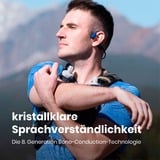 Shokz OpenRun, Kopfhörer blau, Eclipse Blau, Bluetooth, Laden über USB-C