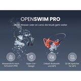 Shokz OpenSwim Pro, Kopfhörer rot/blaugrau, Blueooth, 32 GB Speicher für Musik