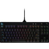 Logitech G PRO, Gaming-Tastatur schwarz, DE-Layout, GX Blue