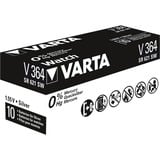 VARTA Silberoxid-Knopfzelle 364, Batterie silber, 10 Stück