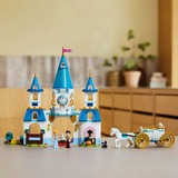 LEGO 43275 Disney Princess Cinderellas Schloss und Pferdekutsche, Konstruktionsspielzeug 