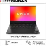 OMEN 16-wf1278ng, Gaming-Notebook schwarz, Windows 11 Home 64-Bit, 40.9 cm (16.1 Zoll) & 165 Hz Display, 1 TB SSD