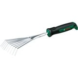 Bosch Garten Handfächerbesen Edelstahl, Handrechen grün/schwarz, Breite 12cm