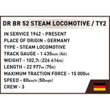 COBI DR BR 52 Steam Locomotive & Railway Semaphore, Konstruktionsspielzeug Maßstab 1:35