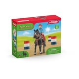 Schleich Farm World Barrel Racing mit Cowgirl, Spielfigur 