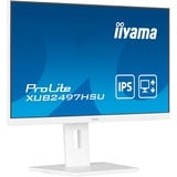 iiyama ProLite XUB2497HSU-W2, LED-Monitor 60.5 cm (23.8 Zoll), weiß (matt), FullHD, IPS, USB-Hub, 100Hz Panel