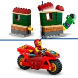 LEGO 76287 Marvel Super Heroes Iron Man mit Bike und der Hulk, Konstruktionsspielzeug 