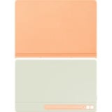 SAMSUNG Smart Book Cover, Tablethülle hellorange/mint, Samsung Galaxy Tab S10 Ultra | S9 Ultra