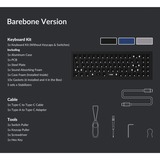 Keychron Q7 Barebone ISO, Gaming-Tastatur schwarz, Hot-Swap, Aluminiumrahmen, RGB