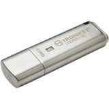 Kingston IronKey Locker+ 50 128 GB, USB-Stick aluminium, USB-A 3.2 Gen 1