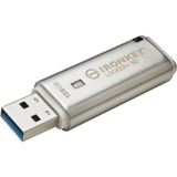 Kingston IronKey Locker+ 50 128 GB, USB-Stick aluminium, USB-A 3.2 Gen 1