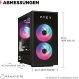 OMEN 35L Gaming Desktop GT16-0081ng, Gaming-PC schwarz, Windows 11 Home 64-Bit