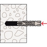 fischer Universaldübel UX 8x50 R hellgrau, 100 Stück