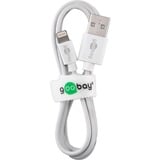 goobay Apple Lightning Ladeset 5 Watt, Ladegerät weiß, 1 Meter Kabel