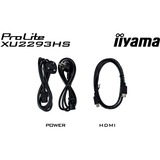 iiyama ProLite XU2293HS-B6, LED-Monitor 54.5 cm (21.5 Zoll), schwarz (matt), FullHD, IPS, HDMI, DP, 100Hz Panel