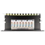 DeLOCK 10" Patchpanel 8 Port Cat.6A schwarz, 1 HE