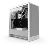 NZXT H5 Flow ( 2024 ) , Tower-Gehäuse weiß, Tempered Glass