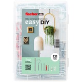 fischer easyDIY Deko-Box, Dübel 131-teilig, mit Bohrer, Schrauben, Haken