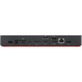 Lenovo ThinkPad Universal Thunderbolt 4 Smart Dock, Dockingstation schwarz/rot, HDMI, DisplayPort, USB, LAN, Power Delivery	