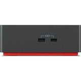 Lenovo ThinkPad Universal Thunderbolt 4 Smart Dock, Dockingstation schwarz/rot, HDMI, DisplayPort, USB, LAN, Power Delivery	