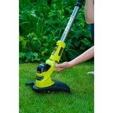 Ryobi ONE+ Hybrid-Rasentrimmer RLT1831H20F, 18Volt + Kabelbetrieb grün/schwarz, Li-Ionen Akku 2,0Ah