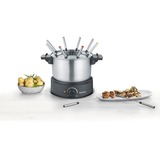 Severin Fondue FO 2470 edelstahl/schwarz, 1.500 Watt, Topf 1,4 Liter