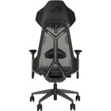 ASUS ROG Destrier Ergo Gaming-Stuhl schwarz/grau, mobile Gaming-Armstützmodus, Akustikpaneel