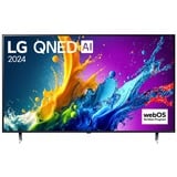 LG 86QNED80T6A, LED-Fernseher 217 cm (86 Zoll), schwarz, UltraHD/4K, QNED, WLAN, LAN, Bluetooth, HDR10, Triple-Tuner