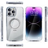 Nevox StyleShell SHOCKFlex mit Standfunktion, Handyhülle transparent, iPhone 16 Pro Max, kompatibel mit MagSafe