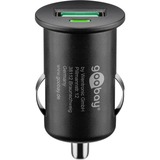 goobay Quick Charge USB Auto Schnellladegerät schwarz, mit QC 3.0