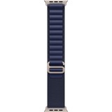 Apple 49 mm Alpine Loop, Uhrenarmband dunkelblau/titan, Größe S