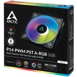 Arctic P14 PWM PST A-RGB, Gehäuselüfter schwarz