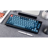 Keychron V1 Max, Gaming-Tastatur schwarz/blaugrau, DE-Layout, Gateron Jupiter Brown, Hot-Swap, RGB