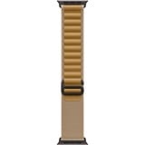 Apple 49 mm Alpine Loop, Uhrenarmband beige/schwarz, Größe M