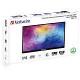 Verbatim PMT-14, LED-Monitor 35.5 cm (14 Zoll), schwarz, FullHD, IPS, USB-C, HDR