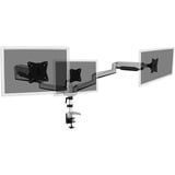 Digitus Universal Triple Monitor Ständer, Monitorhalterung silber, Tischmontage