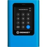 Kingston IronKey Vault Privacy 80 7.68 TB, Externe SSD blau/schwarz, USB-C 3.2 Gen 1 (5 Gbit/s)