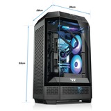 Thermaltake Toughline Liquid T300i, Gaming-PC schwarz/transparent, Windows 11 Home 64-Bit