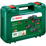 Bosch Akku-Bohrschrauber AdvancedDrill 18V-80 QuickSnap grün/schwarz, 2x Li-Ionen Akku 2,5Ah, POWER FOR ALL ALLIANCE